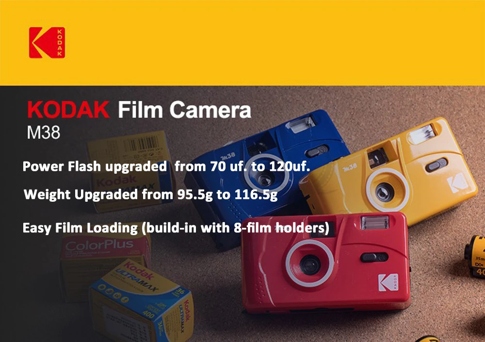 Пленочная камера Kodak M35 ручная ретро-камера 35 мм неодноразовая пленочная машина с