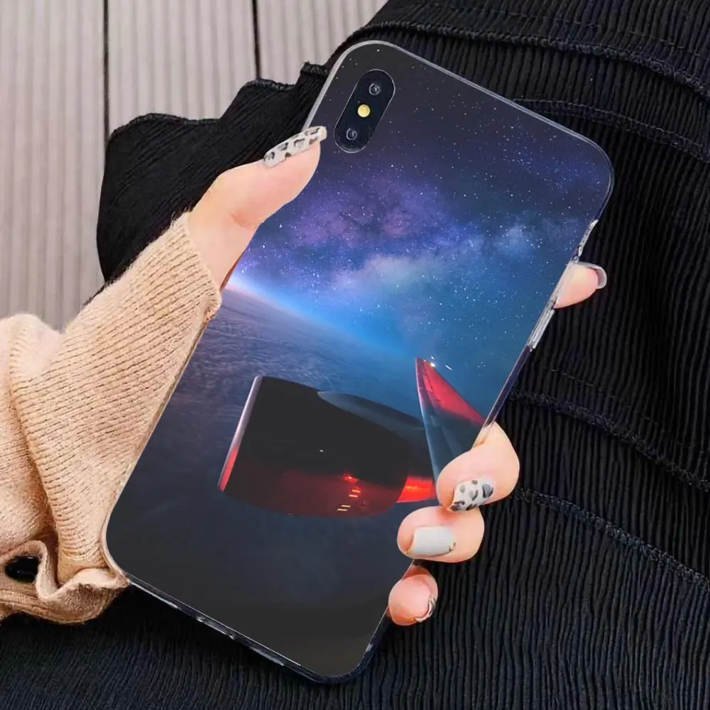 Мягкий чехол с сумкой для самолета на восходе солнца Xiaomi Redmi 4A 7A S2 Note 8 3 3S 4 4X 5 Plus 6 7 6A