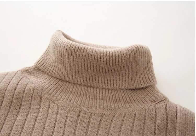 

Turtleneck Women Sweater Winter Female Jumper Thick Sweaters Ribbed Knitted Pullover Top Pull Femme Basic Loose Warm Sweaters