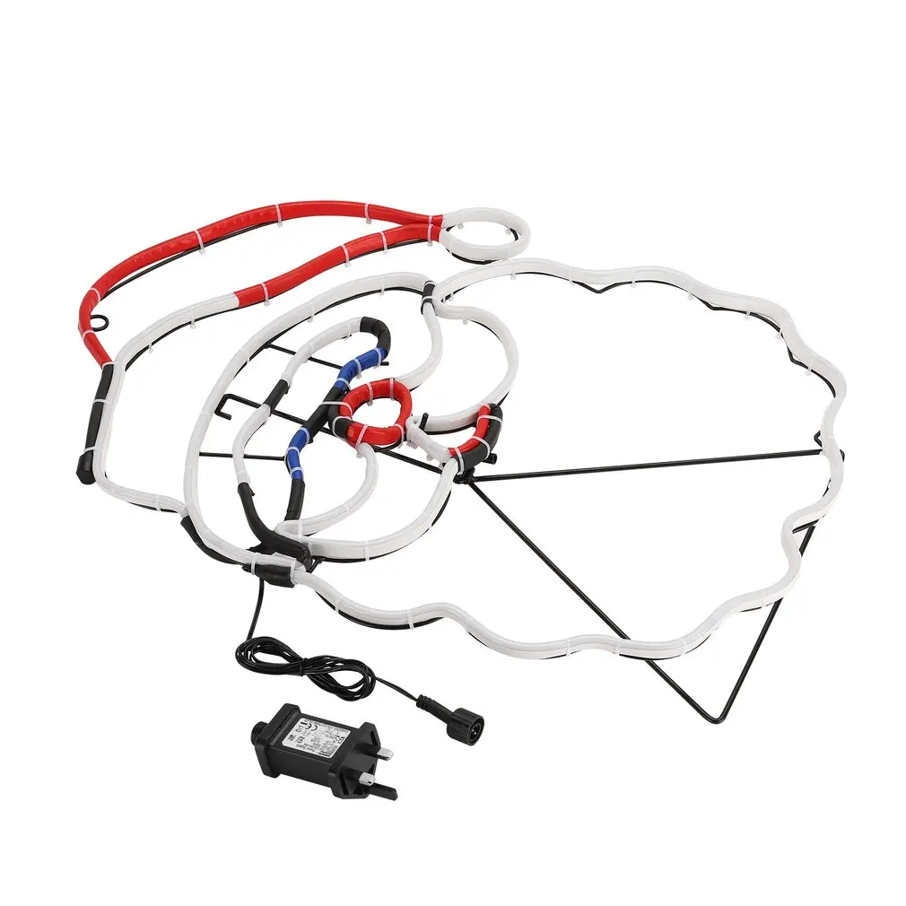 ICOCO 1 шт. неоновый Ночной светильник в форме Санта Клауса декор для стен комнаты