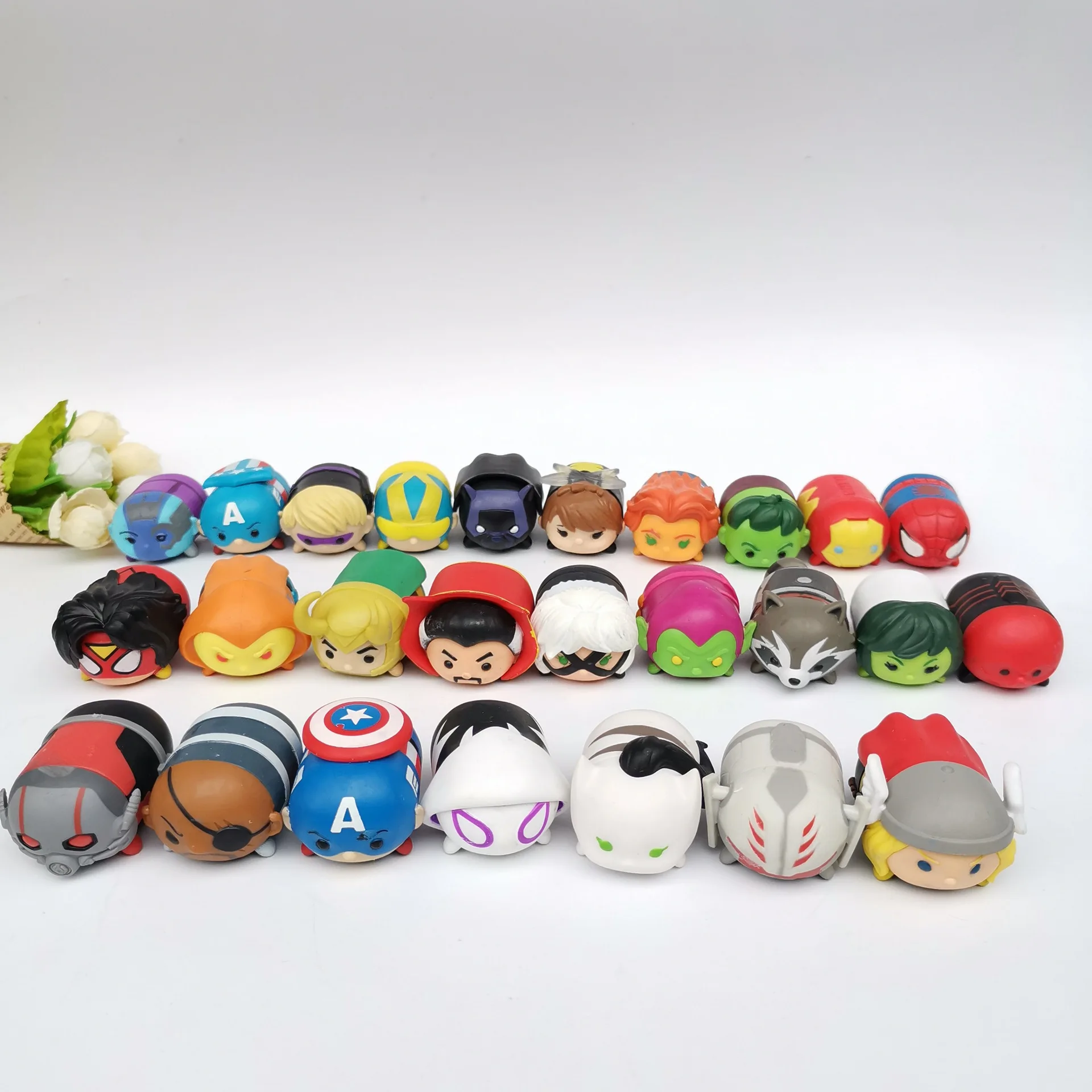 5 шт./лот случайный 3 см среднего размера Горячая с супергероями: мультфильм Аниме