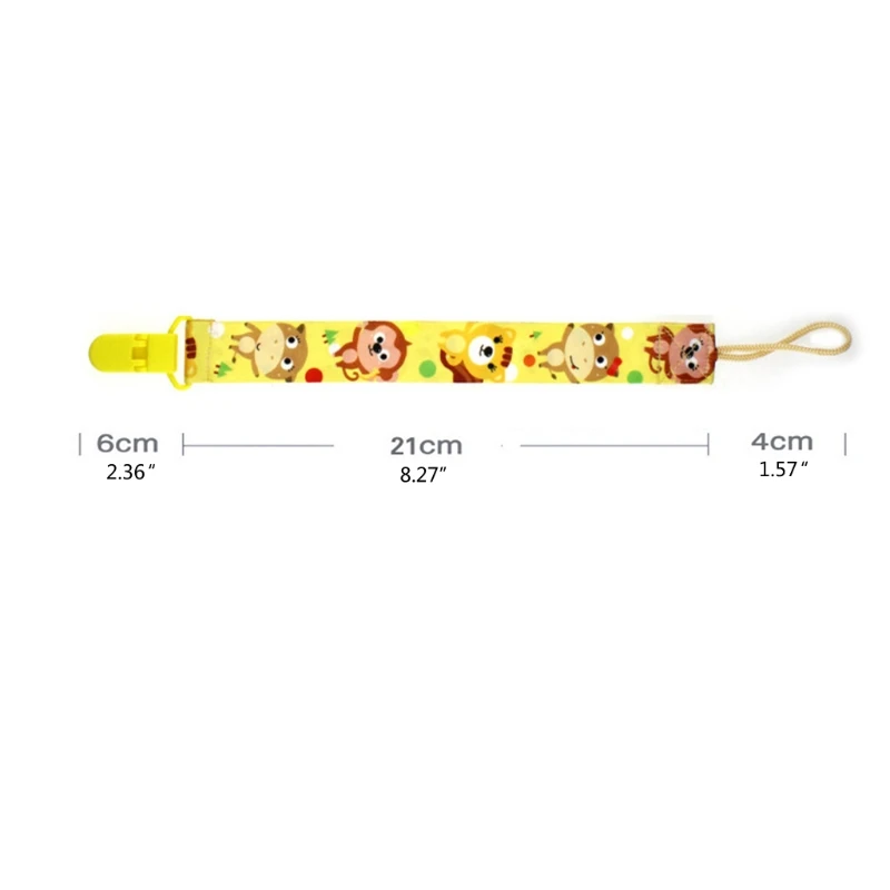 

Pacifier Clips Holder Strap Soother Pacifier Anti-drop Chain for Boys Girls Baby