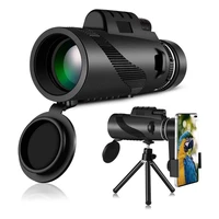 monocular telescope 80x100x portable hd powerful zoom magnification telescope tripod phone clip outdoor hunt camping accessories
