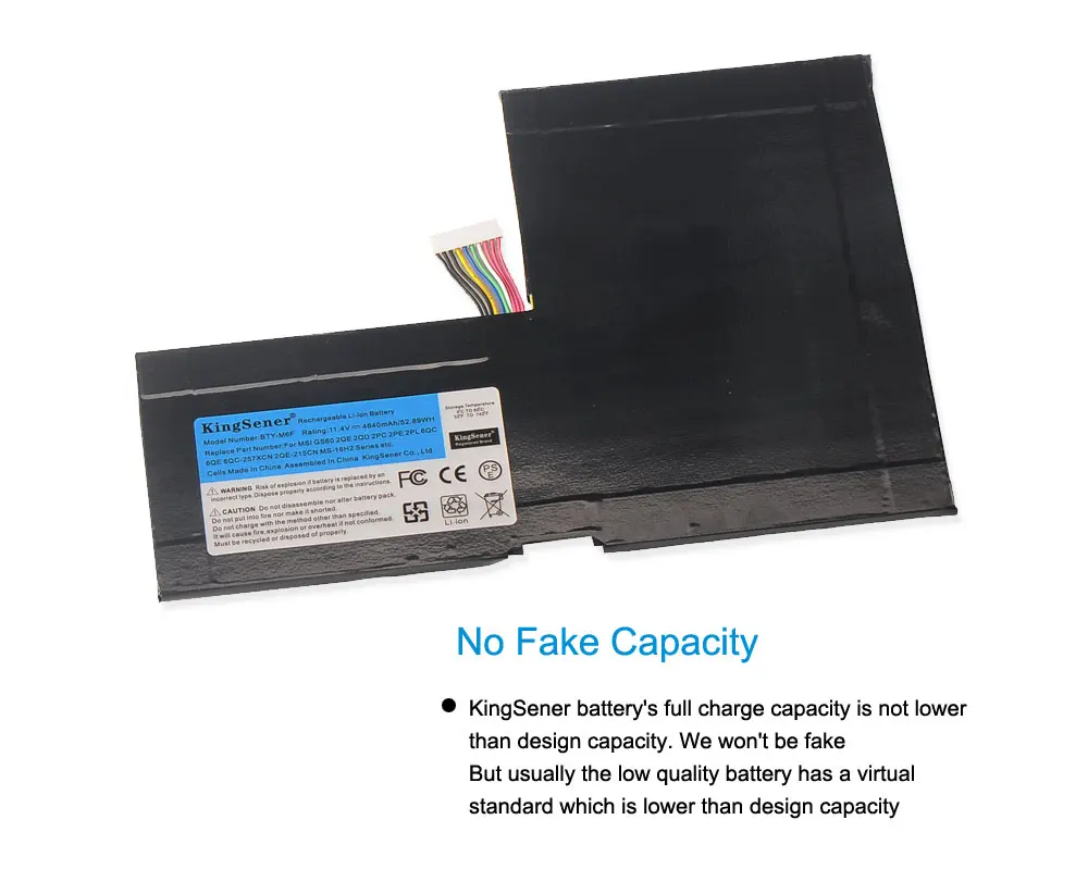 Аккумулятор KingSener для ноутбука MSI GS60 2PL 6QE 2QE 2PE 2QC 2QD 6QC 6QC-257XCN серия с аккумулятором