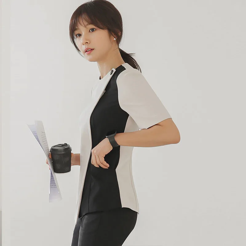 Новая рабочая одежда для салона красоты с коротким рукавом ухода за кожей