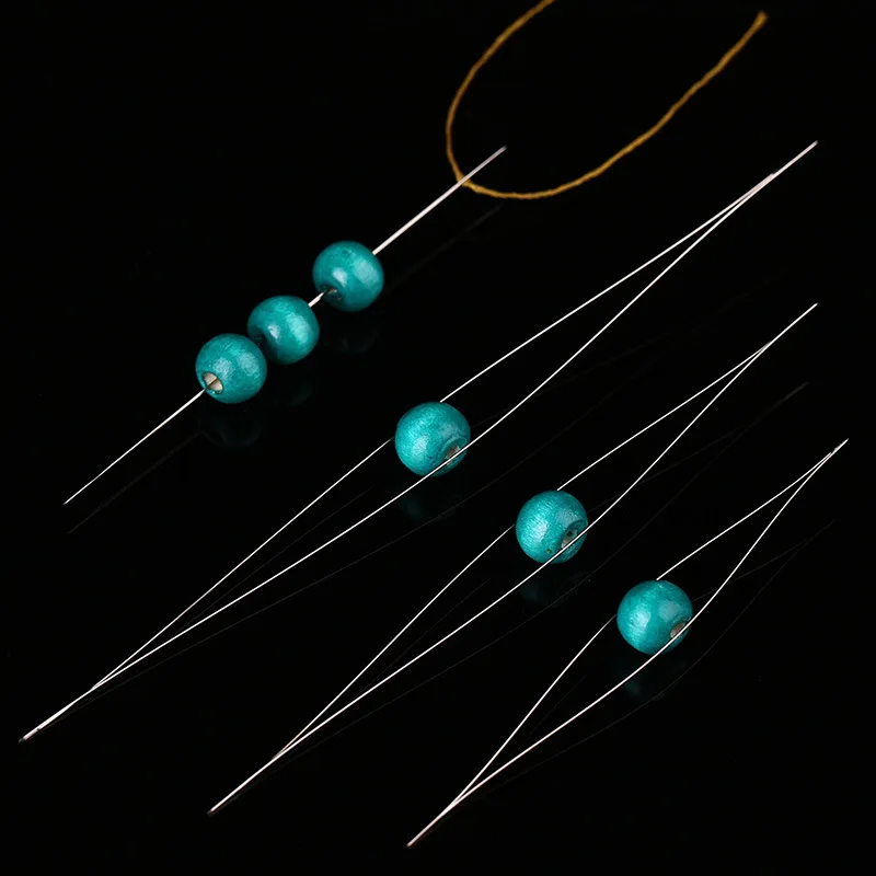 1 шт. Нержавеющая сталь 0 2 мм Открыть в середине поделки из бисера резьба иглы