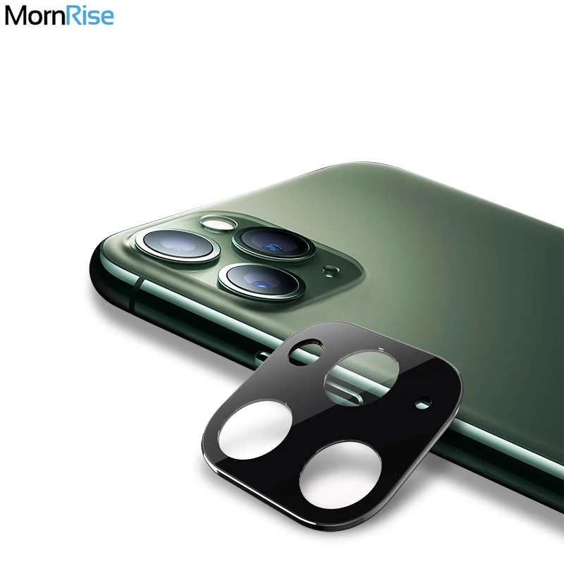 Чехол с металлическим кольцом, Защитное стекло для объектива для iPhone 11, крышка для камеры, Накладка для iPhone 11 Pro/Max, Защитная пленка для задней линзы