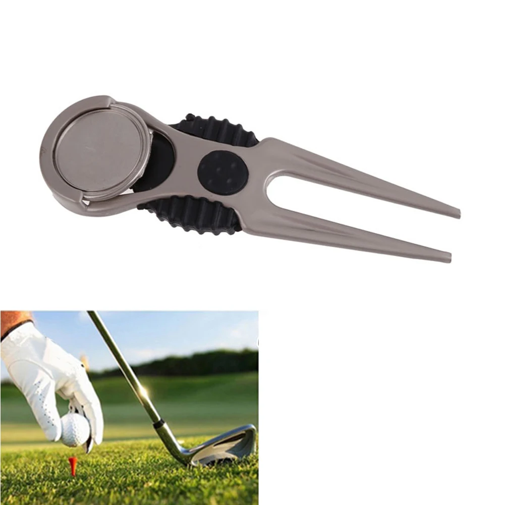 Установка зеленая вилка Divot инструменты Ремонт сплава Switchblade аксессуары Спорт