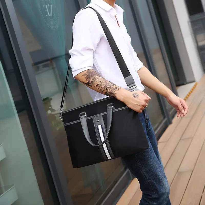 

New Men Oxford Handbags Casual Waterproof Laptop Bags Male Business Travel Messenger Bags Men's Crossbody Shoulder Bag Wholesale