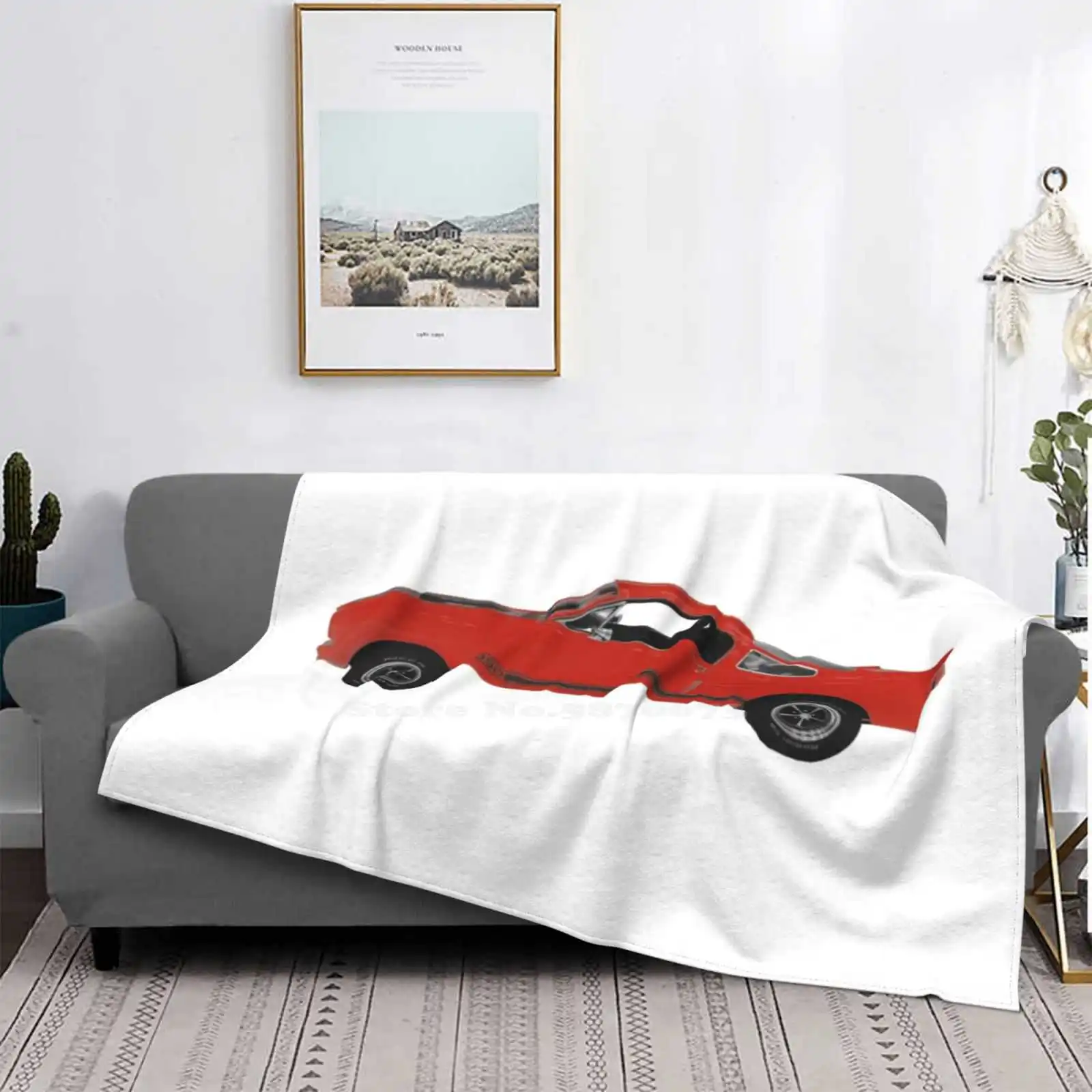 

Ford Mustang Gt 1966-manta de franela para ocio, сигнальная раскладка roja, a la moda, 350 Gt Gt350 Fastback V8 Muscle Car, 1966