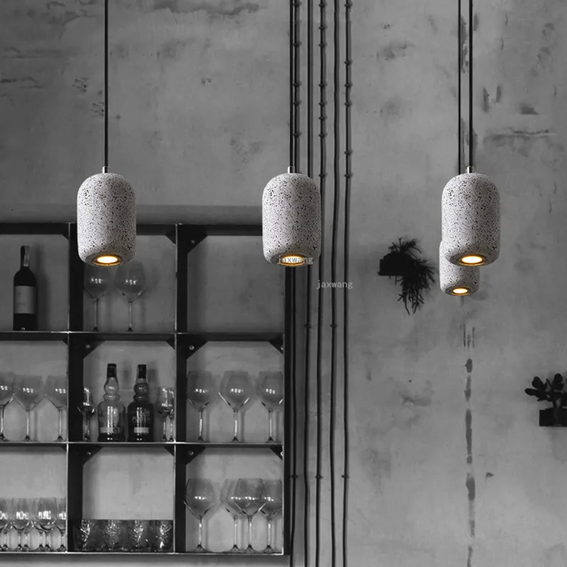 Скандинавский светодиодный подвесной светильник цементный промышленные