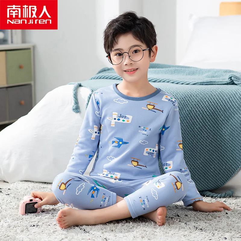 

Пижамный комплект детский nanjiren, бархатный, удобный, дышащий