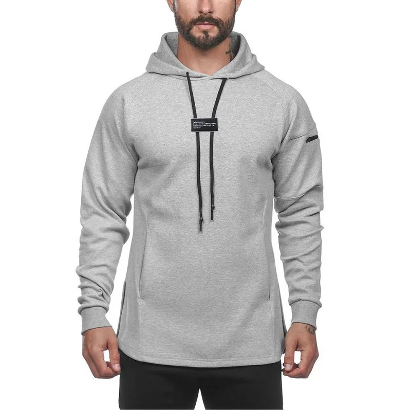 

Fashion Hoodie MenMuscle Trend Sports Casual Hoodie Men's Casual Pullover Jacket Shoulder Pocket Sweatshirt Harajuku Hoodies