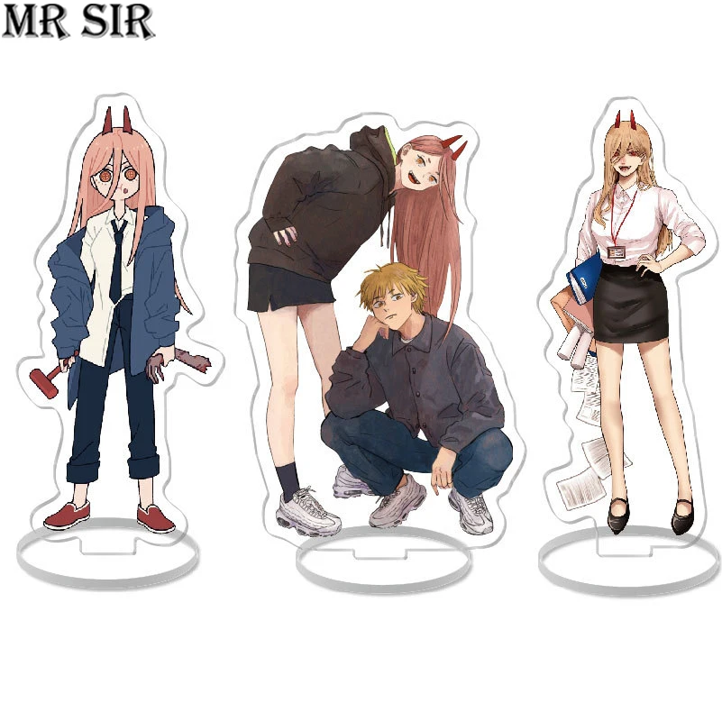 

Chainsaw Man Anime Figure Pochita Acrylic Stands Model Toys Desk Decor Action Character Standing Sign Cosplay Props Jewelry Gift