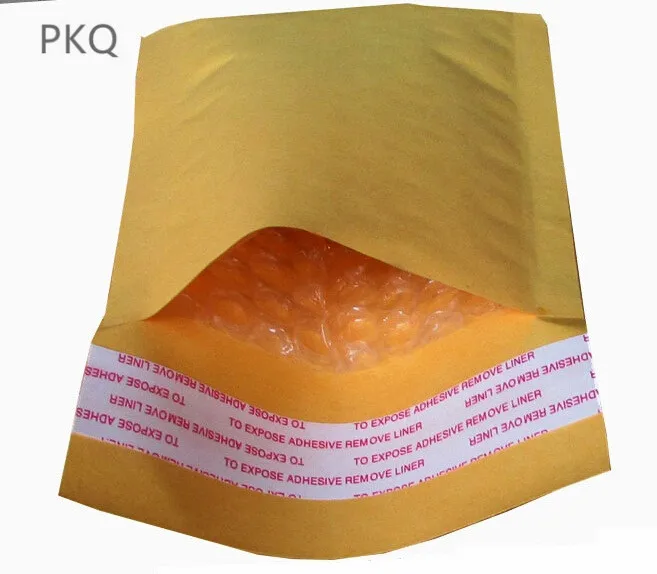 5 шт./лот 4 размера желтая крафт-бумага Пузырьковые конверты самозапечатывающаяся