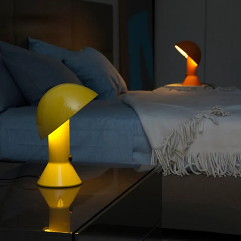 

Современная настольная лампа, красочные железные грибы, настольные лампы для гостиной, спальни, кабинета, декоративный светильник, скандин...