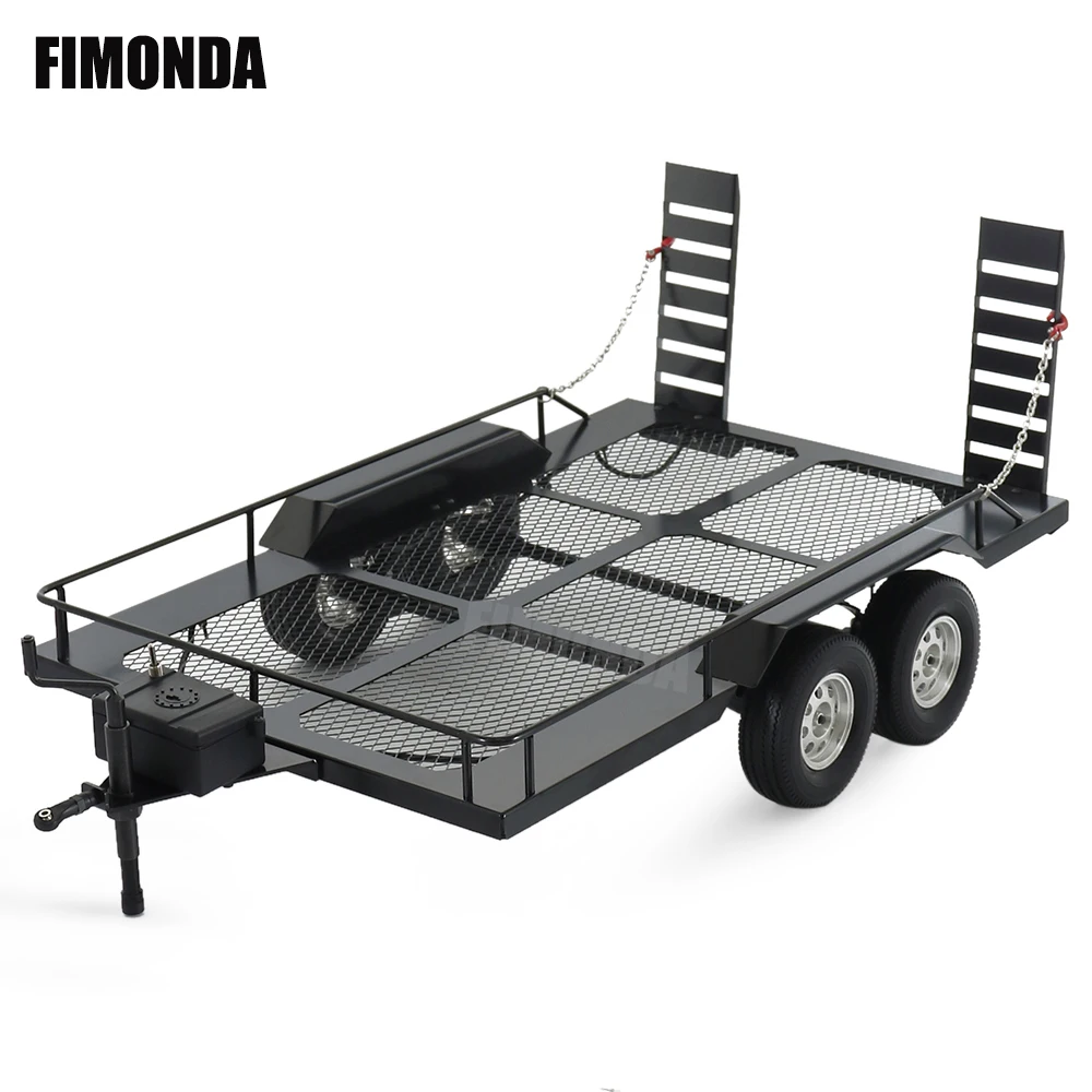 Металлический 1/10 двойная ось прицепов масштаба комплект для RC гусеничный