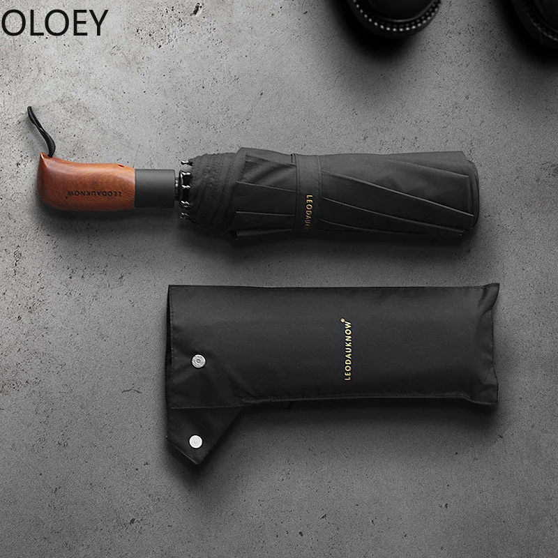 Автоматический складной зонт от дождя десять костей прочный Ветрозащитный Зонт