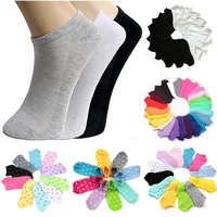 10pcs5pair women cotton sock short low cut spring summer autunm casual lady girl solid color comfortable ankle short socks 2021