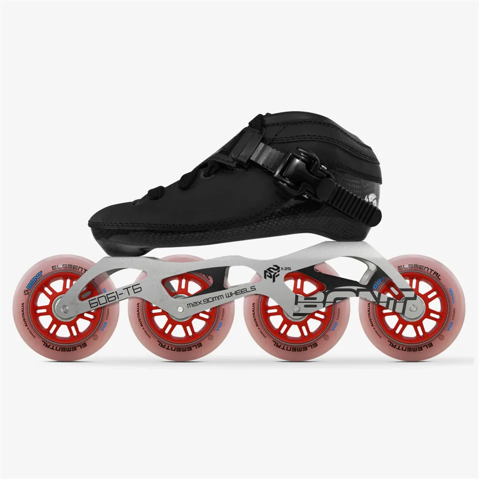 Model 5 Оригинальные Bont Луна Скорость роликов Heatmoldable CarbonFiber загрузка 4*90/100/110 мм 6061 элементарной колеса Катание на коньках - Цвет: Model 5