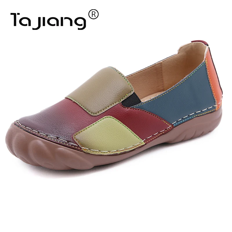Ta Jiang Genuine New European and American women's spring and autumn single shoes round toe large size low-top soft shoes T948-6