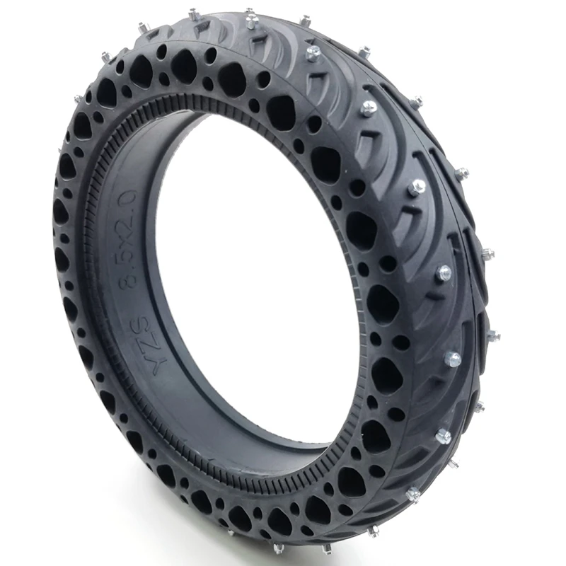 

For Xiaomi Electric Scooter Explosion-Proof Snow Stud Tires Non-Pneumatic Tires Scooter Anti-Skid Equipment 210X50mm