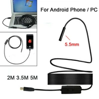 hd usb android camera endoscope ip67 2m 5m micro inspection video camera snake borescope tube 5 5mm usb endoscope for android