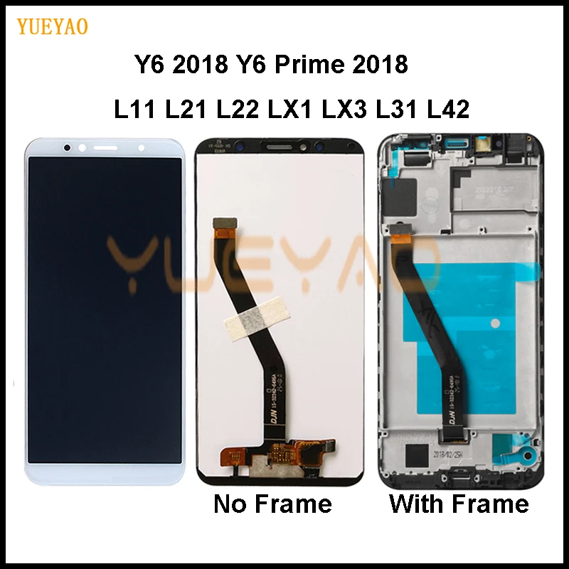 ЖК дисплей Y6 Prime 2018 для Huawei рамка с дисплеем ATU L11 L21 L22 LX1 L31 L42 дигитайзер сенсорного