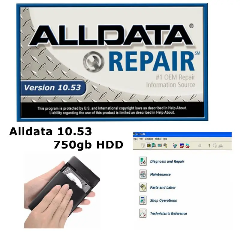 Лидер продаж 2020 программное обеспечение для ремонта автомобилей alldata V10.53 всех