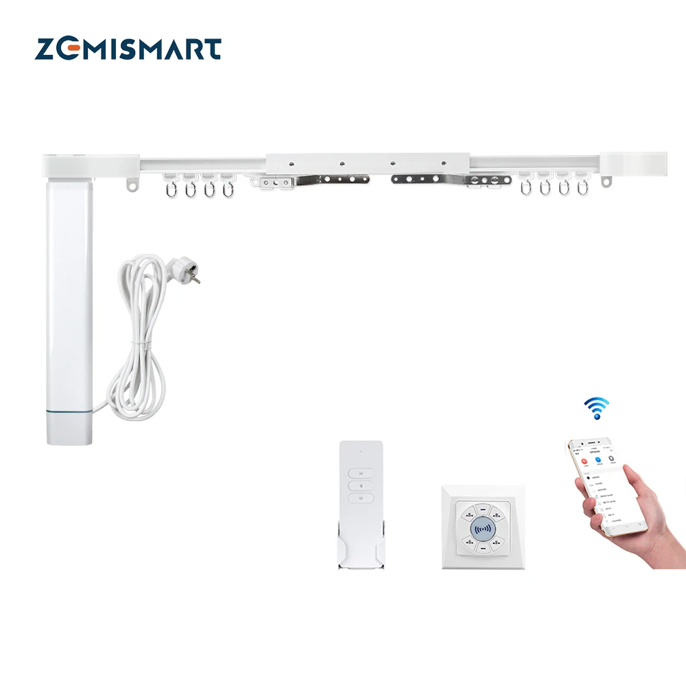 Умный двигатель для штор Zemismart Alexa Echo Google Home Tuya Wi Fi управление Broadlink