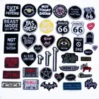 Вышитые железные нашивки, надписи, слоганы, надписи, готический панк-ролл, вышитые значки для сумок, джинсов, шляп, футболок, сделай сам