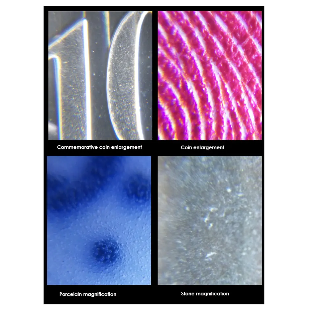 Лупа 60 раз микроскоп Карманный яркость фонарик Макрос микроскопа объектив 9595W1 60X