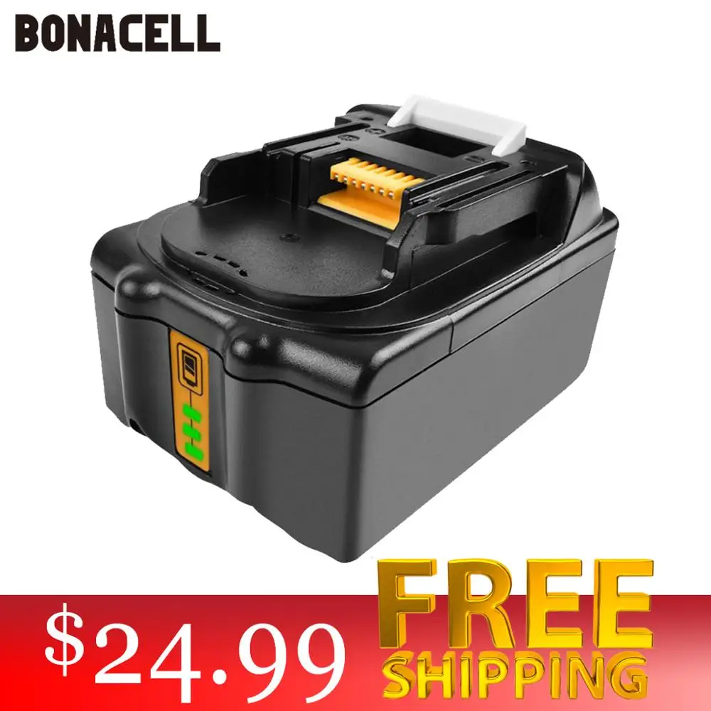 Powtree для Makita высокого Ёмкость 18V 4000 мА/ч, BL1830 Мощность инструменты литий-ионная Батарея Замена LXT400 BL1815 BL1840 BL1850 BL1860 L50