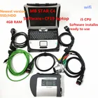 Диагностический инструмент для ноутбука Star diagnosis C4, диагностический инструмент, 2021 мб звезды, SD соединитель c4 с Wi-Fi V2021.06, программное обеспечение Xentry CF19