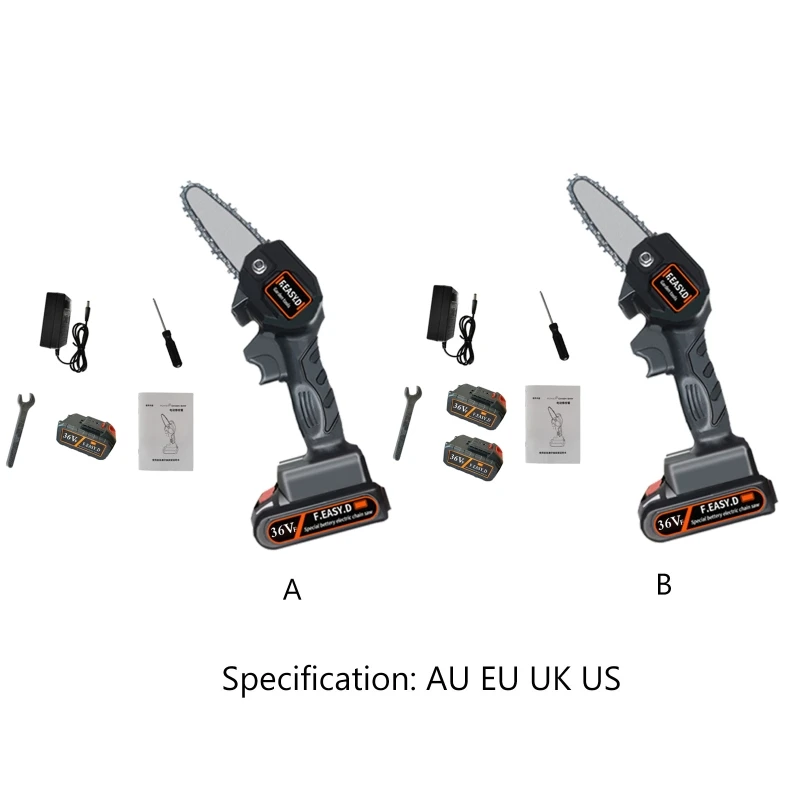 

36V Portable Rechargeable Electric Pruning Saw Mini One-handed Lithium Battery Woodworking Electric Saw For Garden 19QB