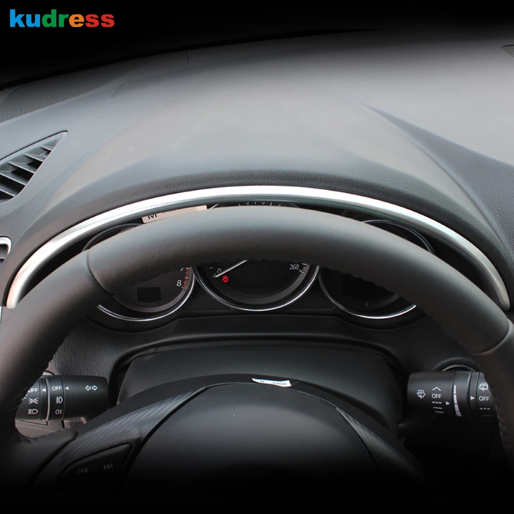 

Для Mazda CX5 CX-5 2012 2013 2014 2015 ABS Матовый Передняя Центральная приборная панель полосы Накладка аксессуары для автомобильного интерьера
