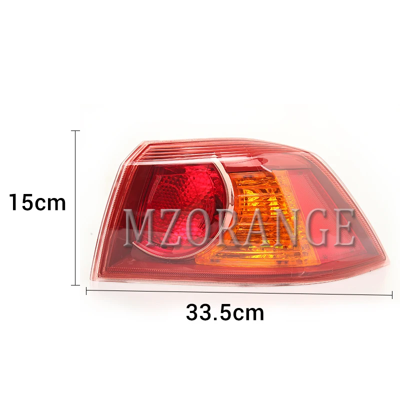 Outer right Внешний/внутренний задний светильник MZORANGE для Mitsubishi Lancer-EX EVO 10 2007- задний тормозной фонарь, боковой светильник для водителя - Цвет: Outer right