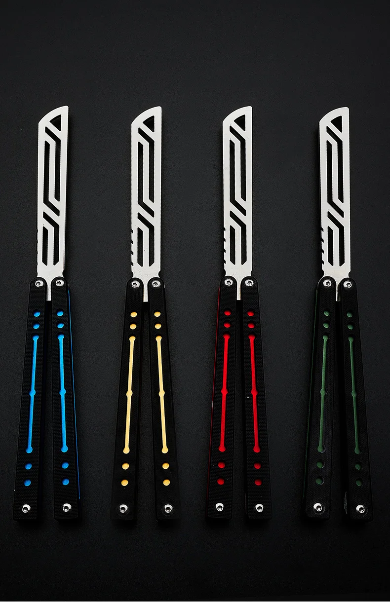 Распродажа тренировочный нож-бабочка Nautilus CNC канал алюминиевая ручка система