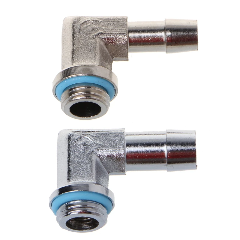 

PC Water Cooling System Part G1/4 Thread 90 Degree Elbow Pipe Connector
