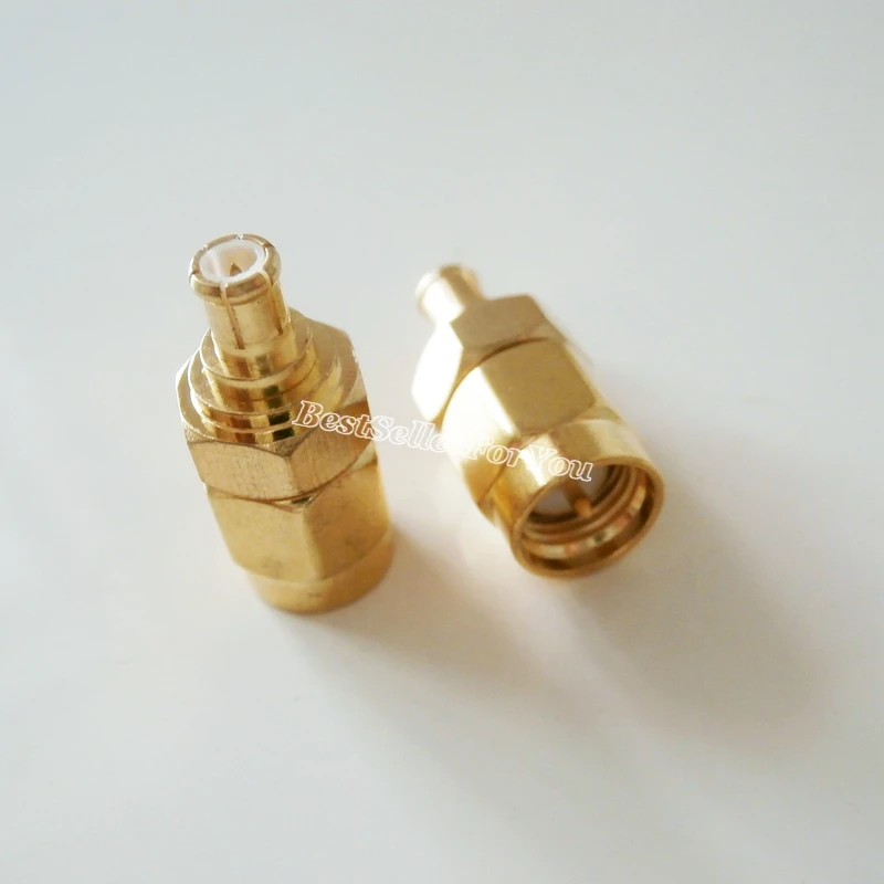 

1Pcs Gold Plated SMA Male To MCX Male Connector Plug Straight RF Coax Connector Adapter
