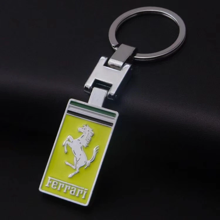 Креативный двухсторонний брелок из металлического сплава для стайлинга