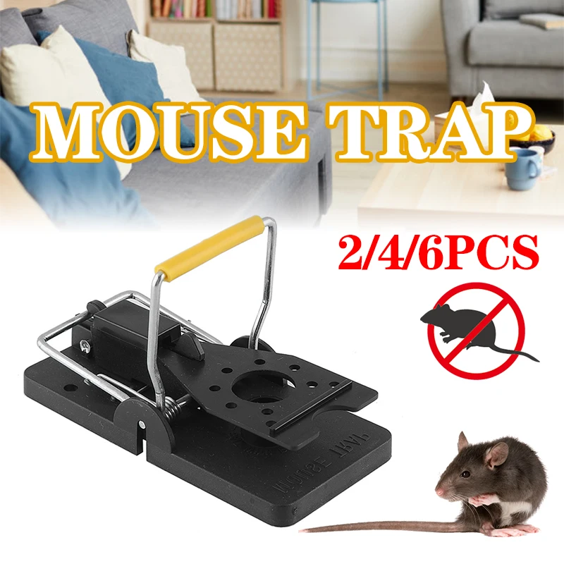 

2/4/6pcs Mouse Trap Mice Mouse Rat Traps Trap Mousetraps Highly Sensitive Plastic Catcher Killer Reusable Rodent Snap Traps