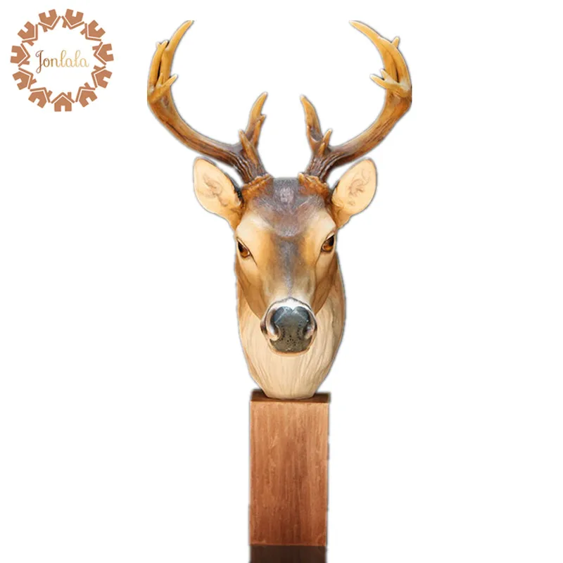 Уникальный продукт элегантный Олень голова стеклянная подставка Смола