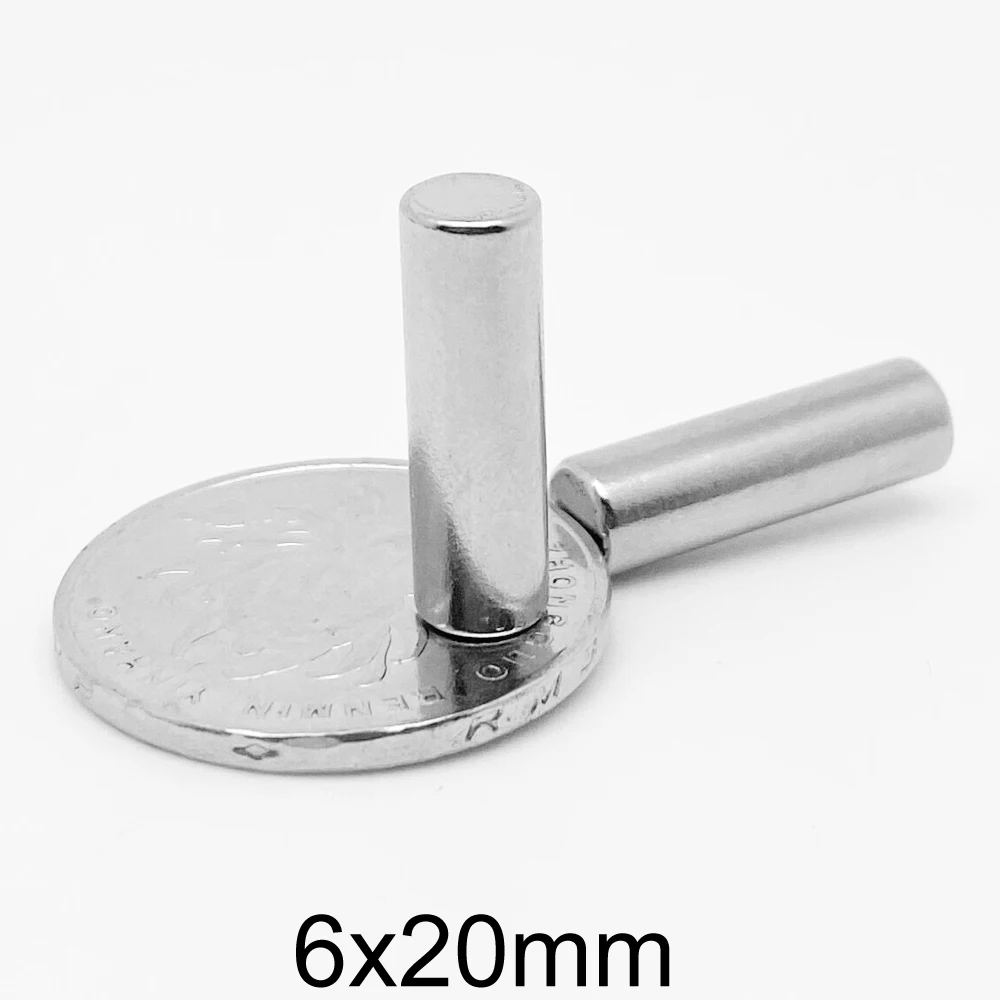 2/5/10/20/50/100PCS 6x20 mm Strong Powerful Magnets N35 Small Round Magnet Disc 6x20mm Permanent Neodymium 6*20 | Обустройство дома