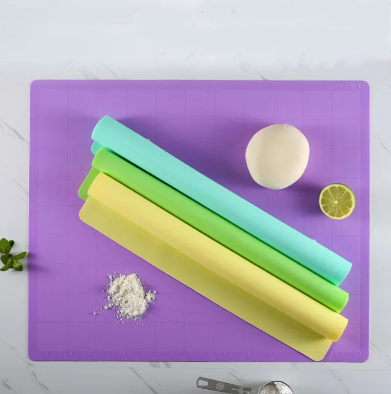 

Новая гибкая силиконовая подкладка для замешивания теста формы для выпечки Мат со шкалой с антипригарным покрытием Кухня выпечки инструме...