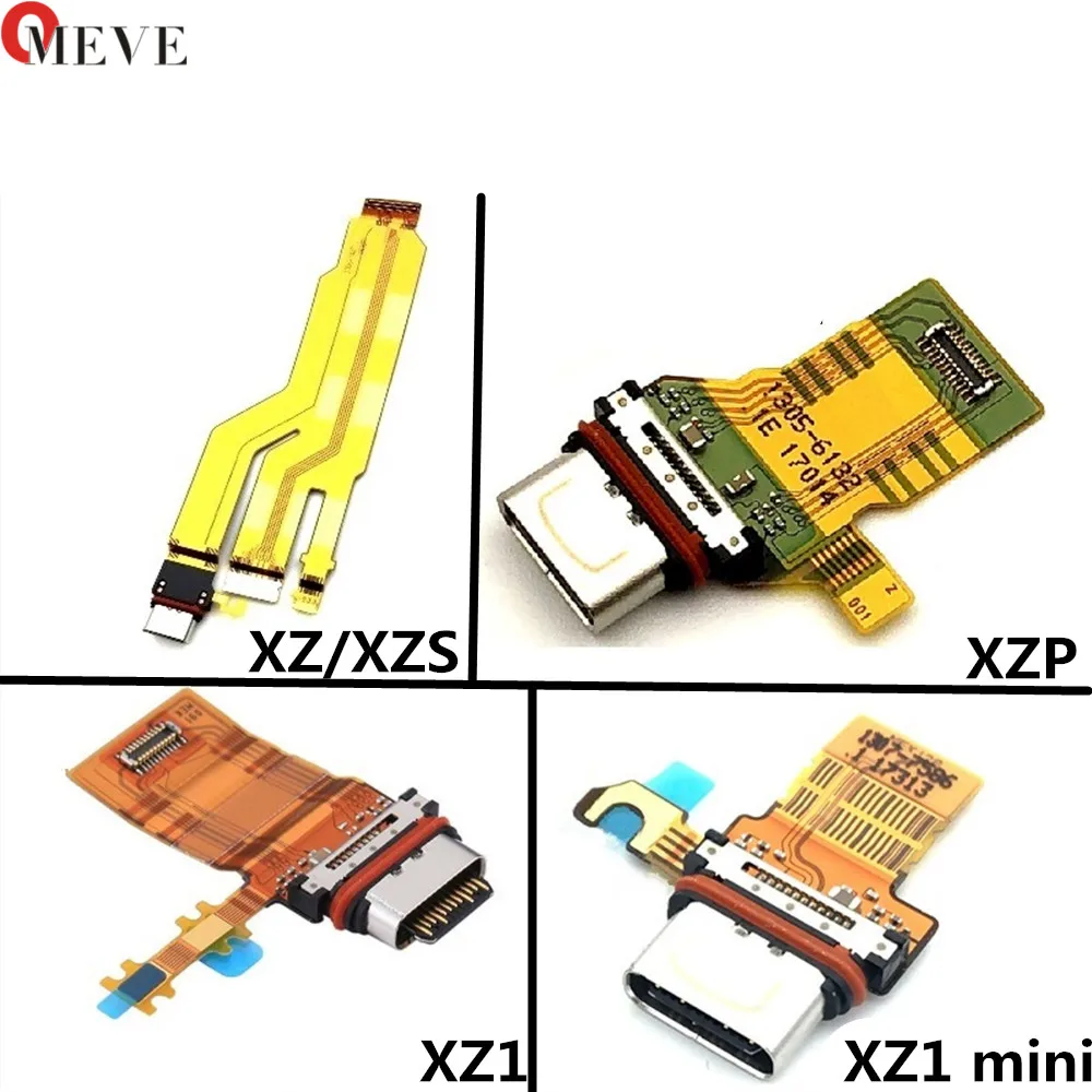 Usb зарядка Нижняя плата для Sony Xperia XZ/XZS/XZ Premium XZ1/XZ1 Compact mini charger док-станция Соединительный Модуль гибкий кабель