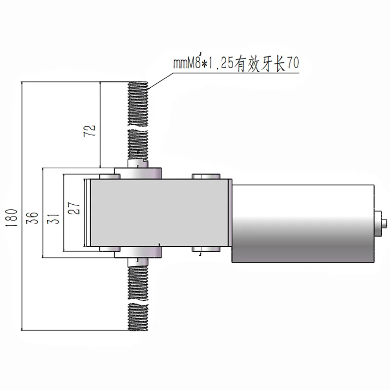 12В 24В постоянного тока червячный мотор с самоблокирующейся регулируемой