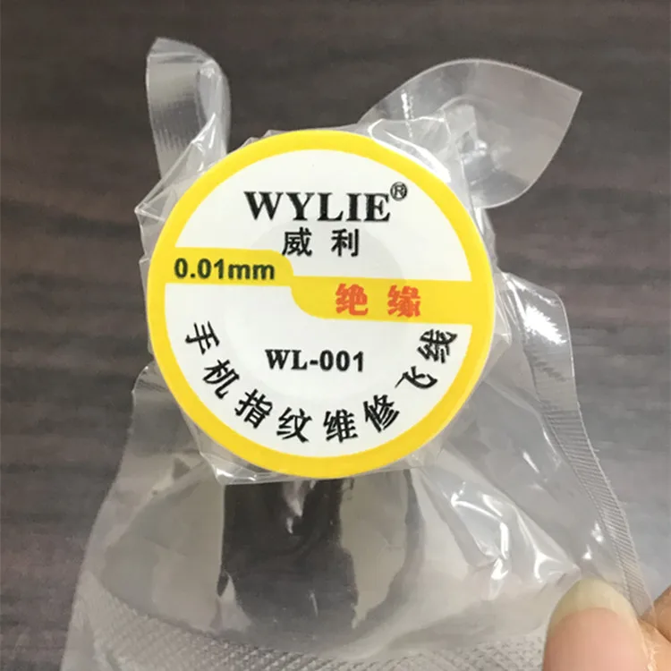 Wylie 0.01mm pure copper insulated flying lead 0.02mm motherboard fingerprint Easy to tin repair | Инструменты