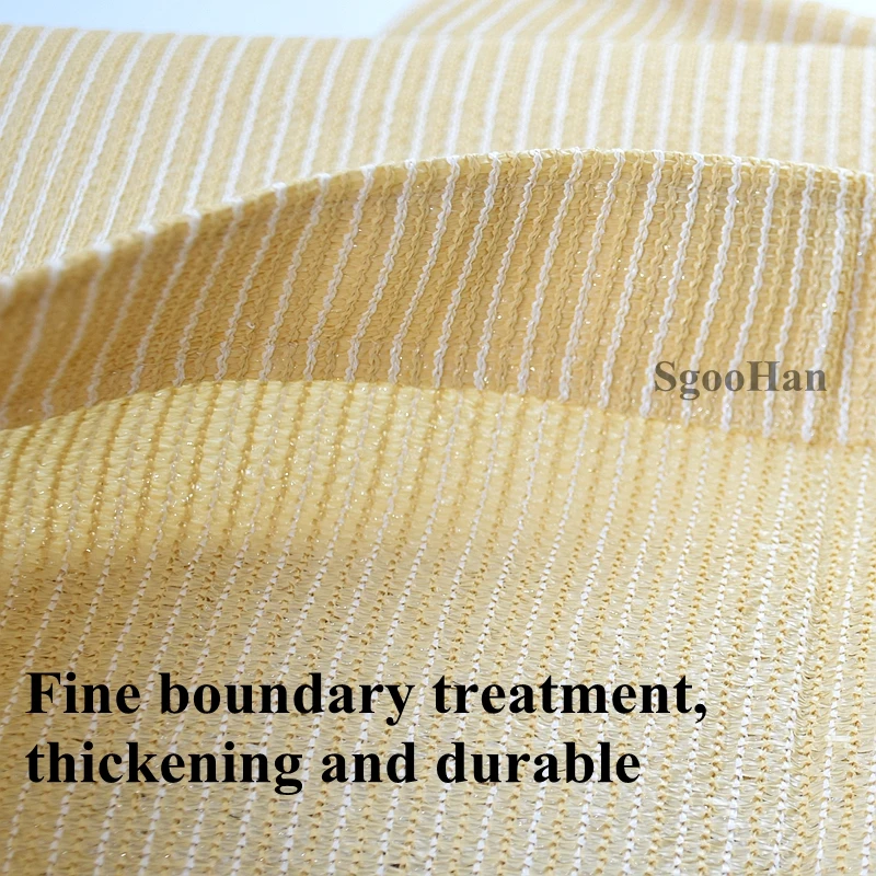 Высококачественная бежевая солнцезащитная сетка из HDPE с защитой от УФ-излучения