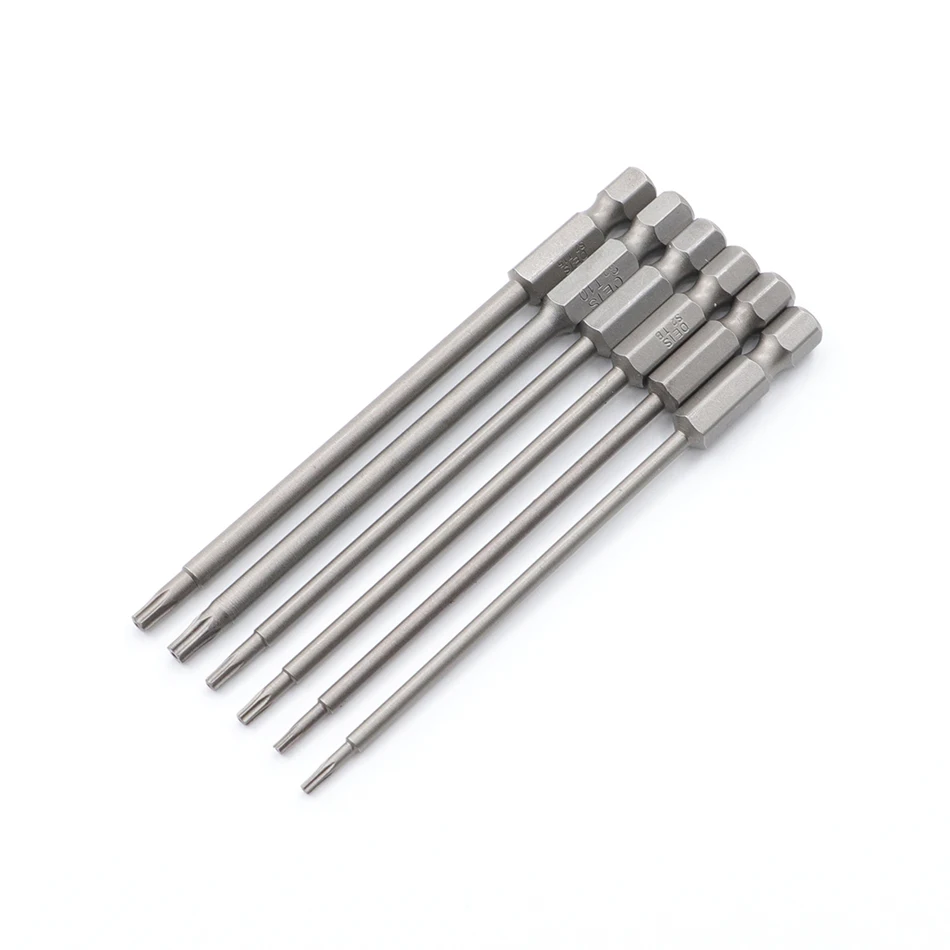 1 шт. 100 мм Магнитная отвертка бит T6 T40 электрическая T7 T8 T9 T10 T15 T20 T25 T30 T40|Отвертка| |